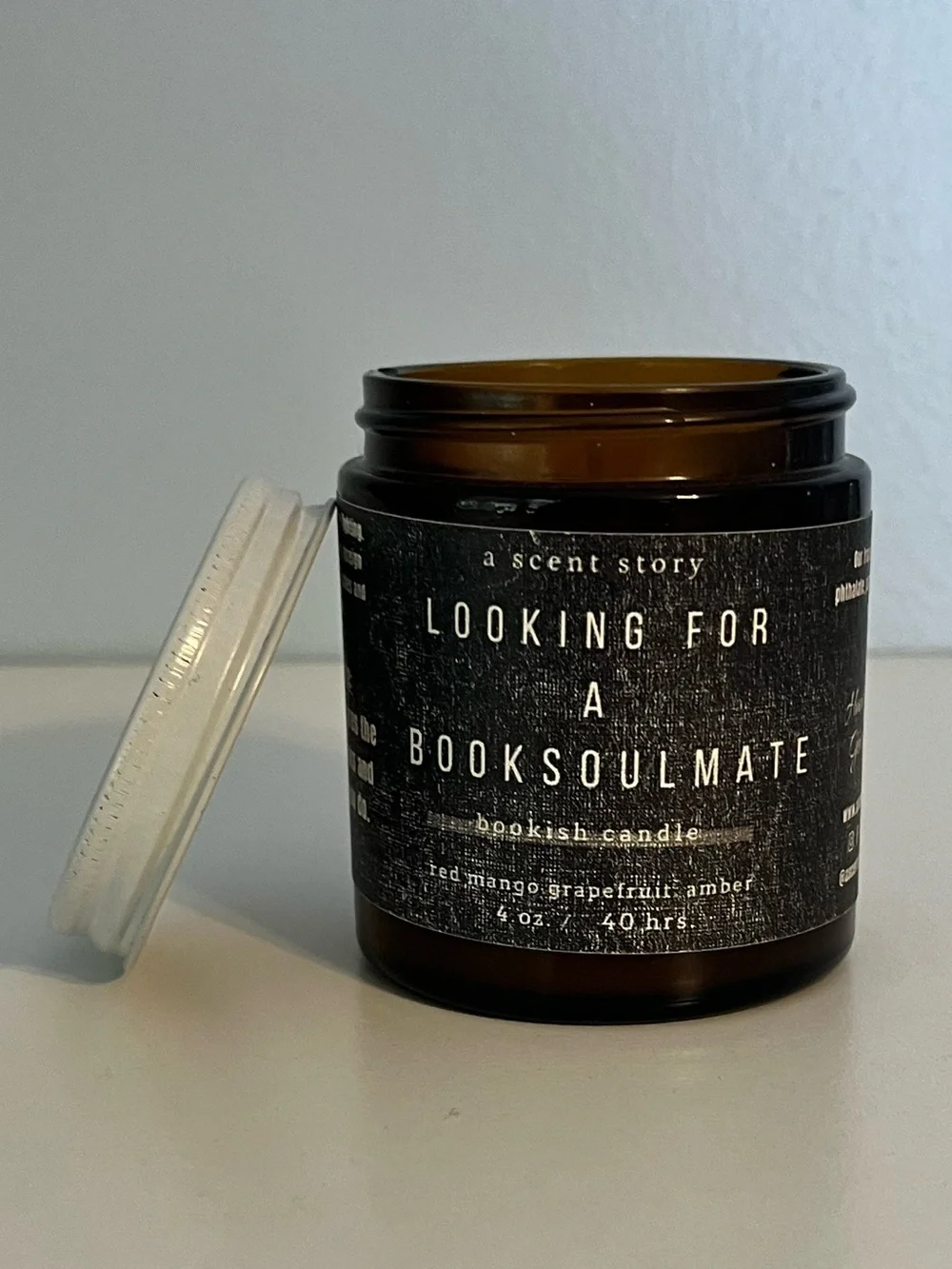 Looking For A Booksoulmate Scented Candle by - Black